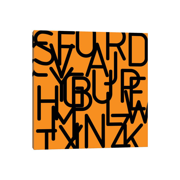 Ebern Designs Alphabet by Wrapped Canvas Typography Wayfair.co.uk